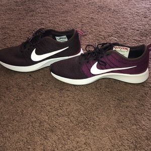 New purple Nike dualtone racer sneakers